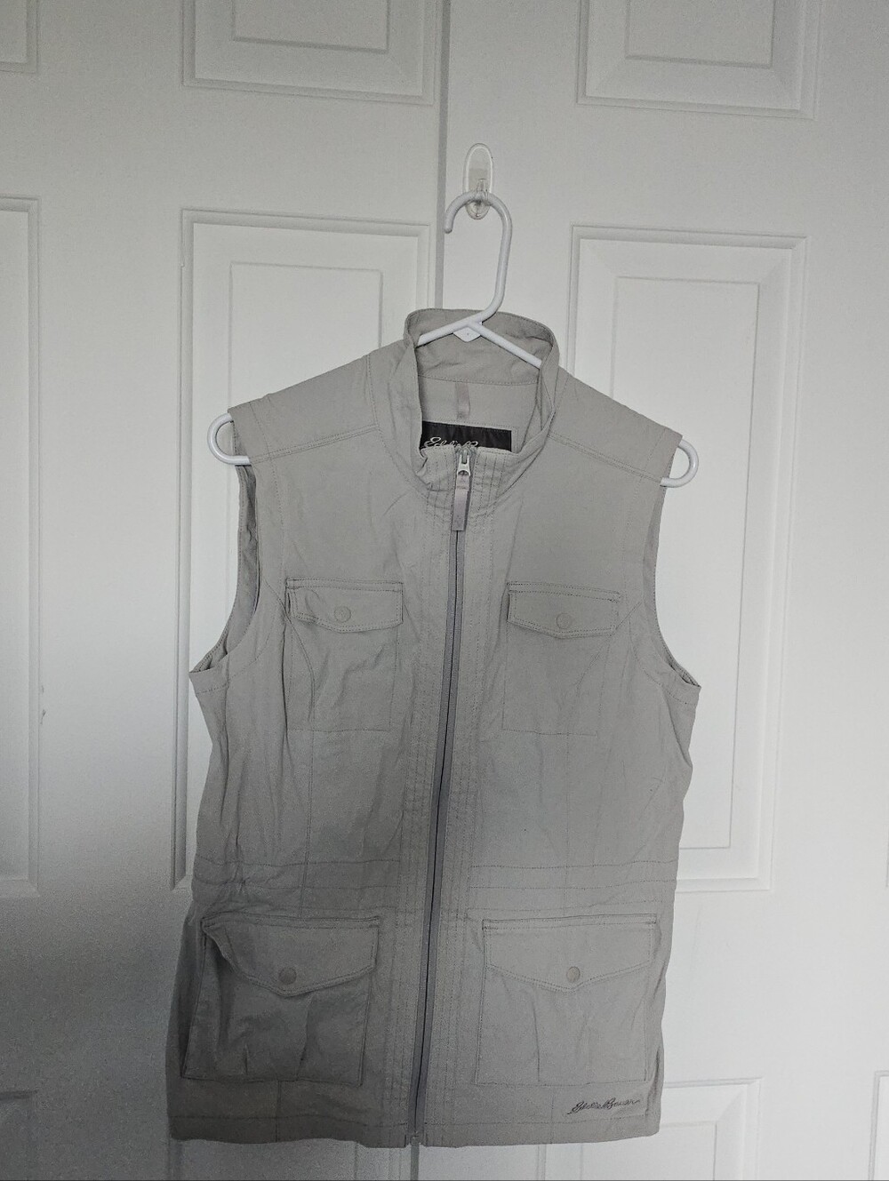 Eddie Bauer Light Gray Utility Vest